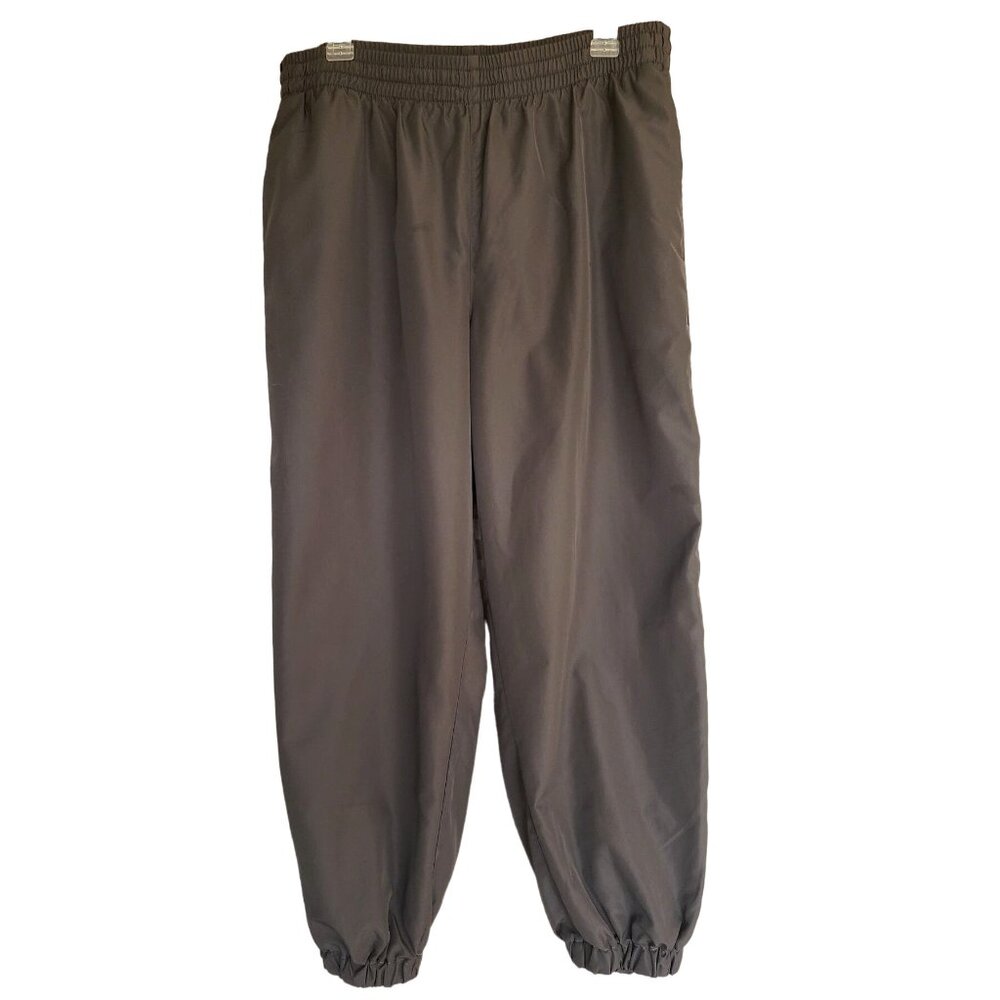 Tek Gear Mens XL Track Pants Gray Athletic Pants Pockets Elastic Cuffs Sporty